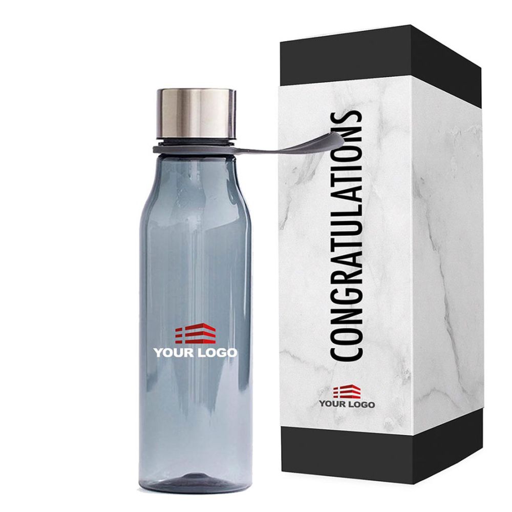 Personalised Lean Water Bottle - Grey