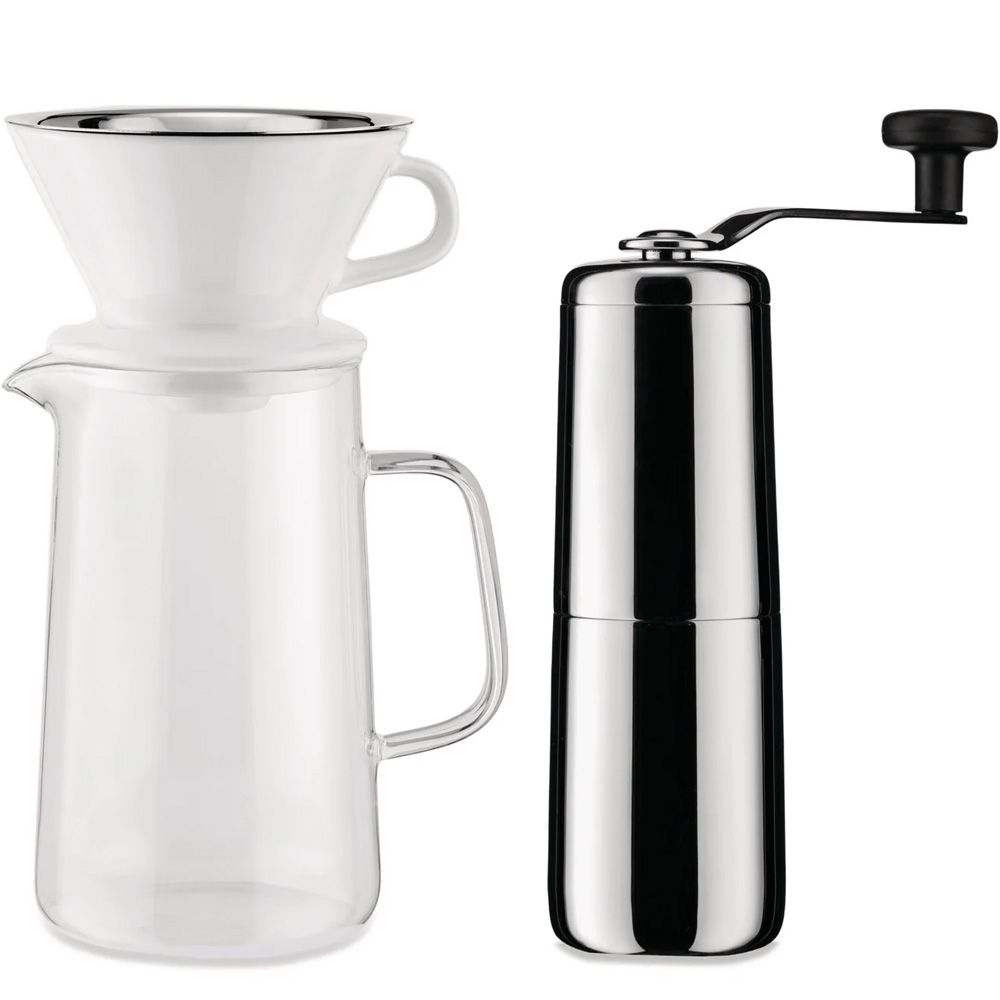 Alessi Slow Coffee Set With Coffee Grinder & Filter