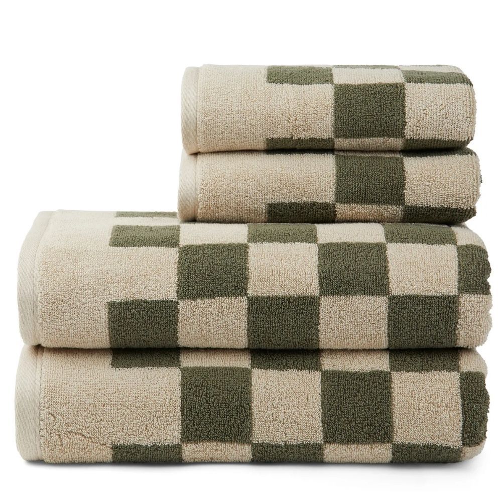 Elba Serviette De Bain En Coton Biologique - Vert