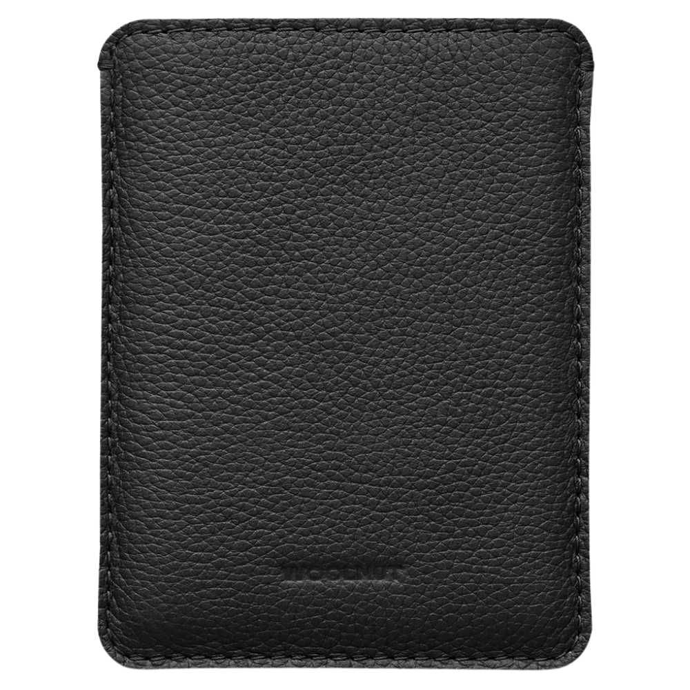 Woolnut Leather Sleeve for Passports - Black