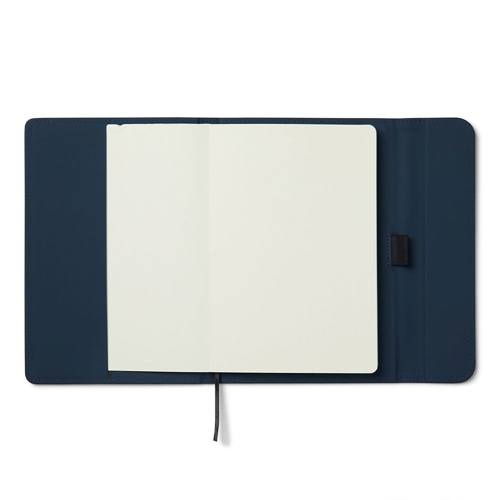 Personalised Recycled Leather Notebook - Navy