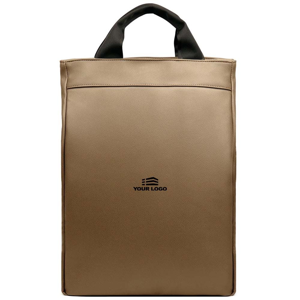 Personalised Bermond RCS Recycled PU Backpack - Brown