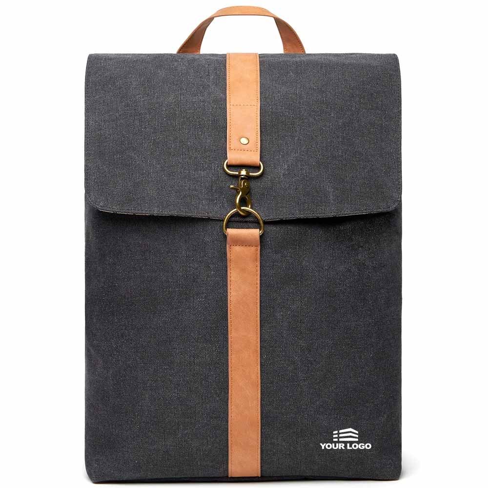 Personalised Bosler Backpack GRS Recycled Canvas - Black