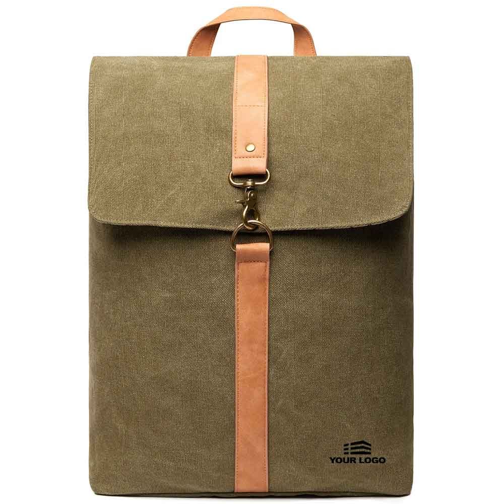 Personalised Bosler Backpack GRS Recycled Canvas - Green