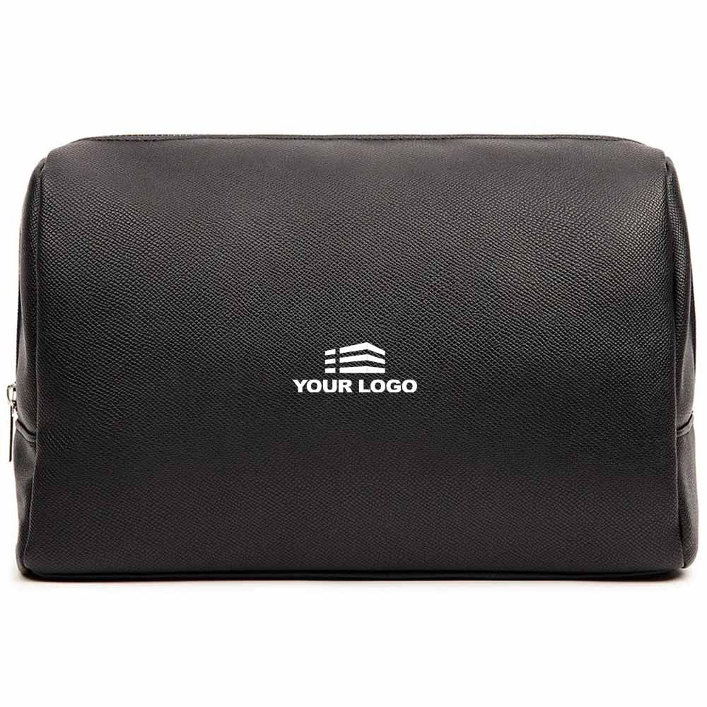 Personalised Bermond RCS Recycled PU Toiletry Bag - Black