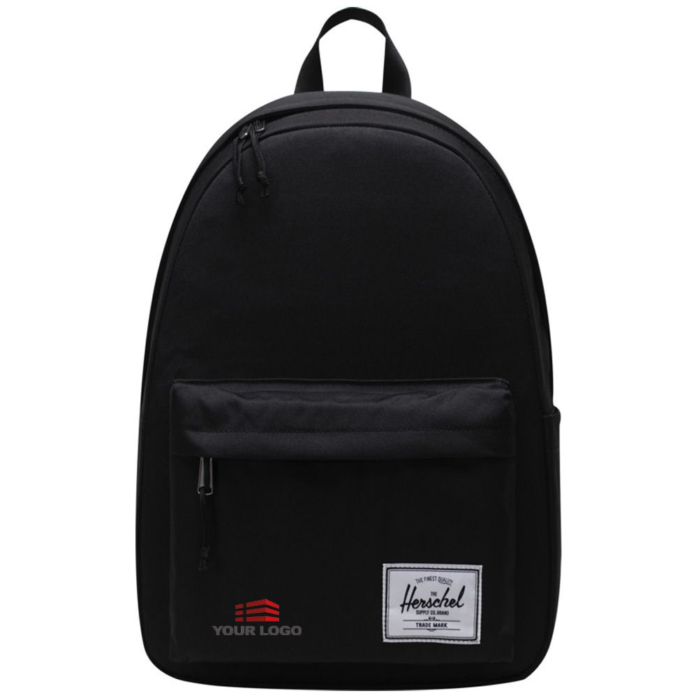 Personalised Herschel Classic Recycled Laptop Backpack - Black