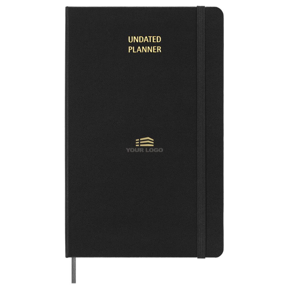 Personalisierter Moleskine Undatierter Wochenplaner - Schwarz