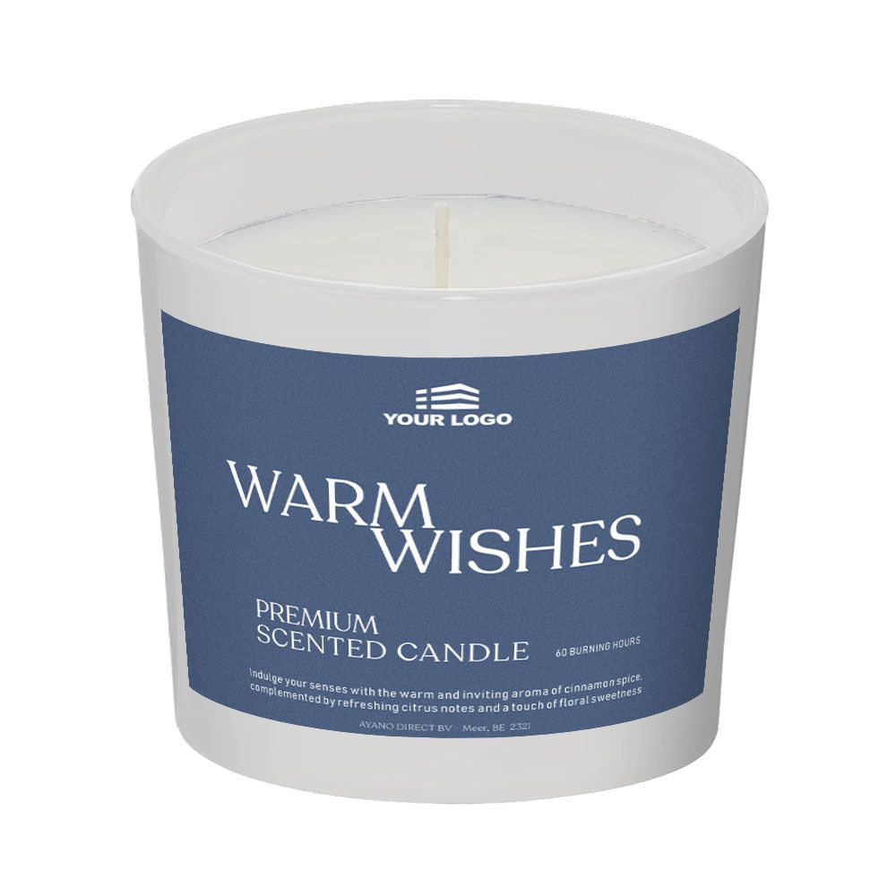 Personalised Scented Candle - White Matt