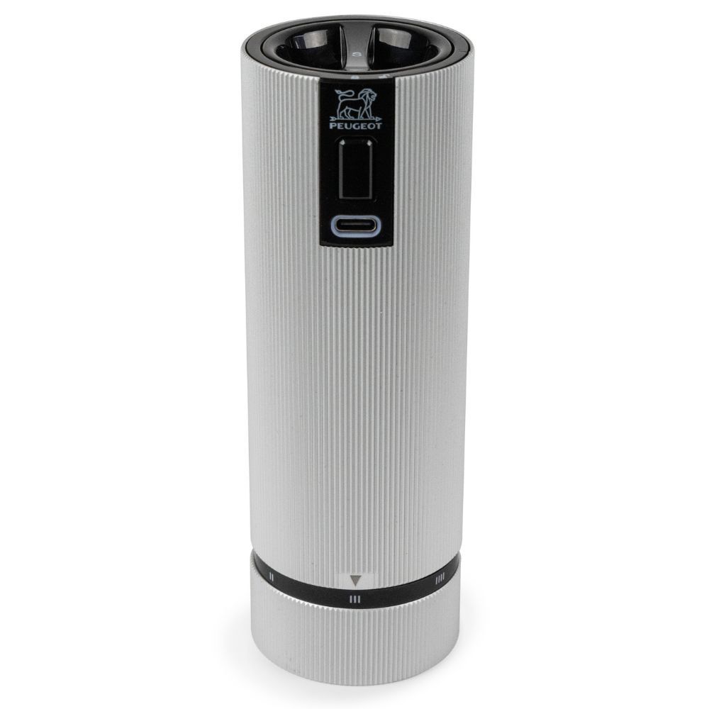 Peugeot Line Electric Salt Mill - Aluminum
