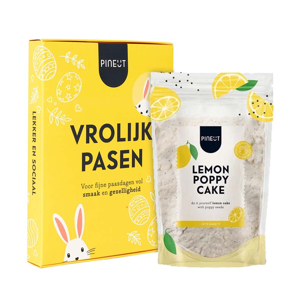 Pineut Letterbox Gift Happy Easter - Lemon Poppy Cake