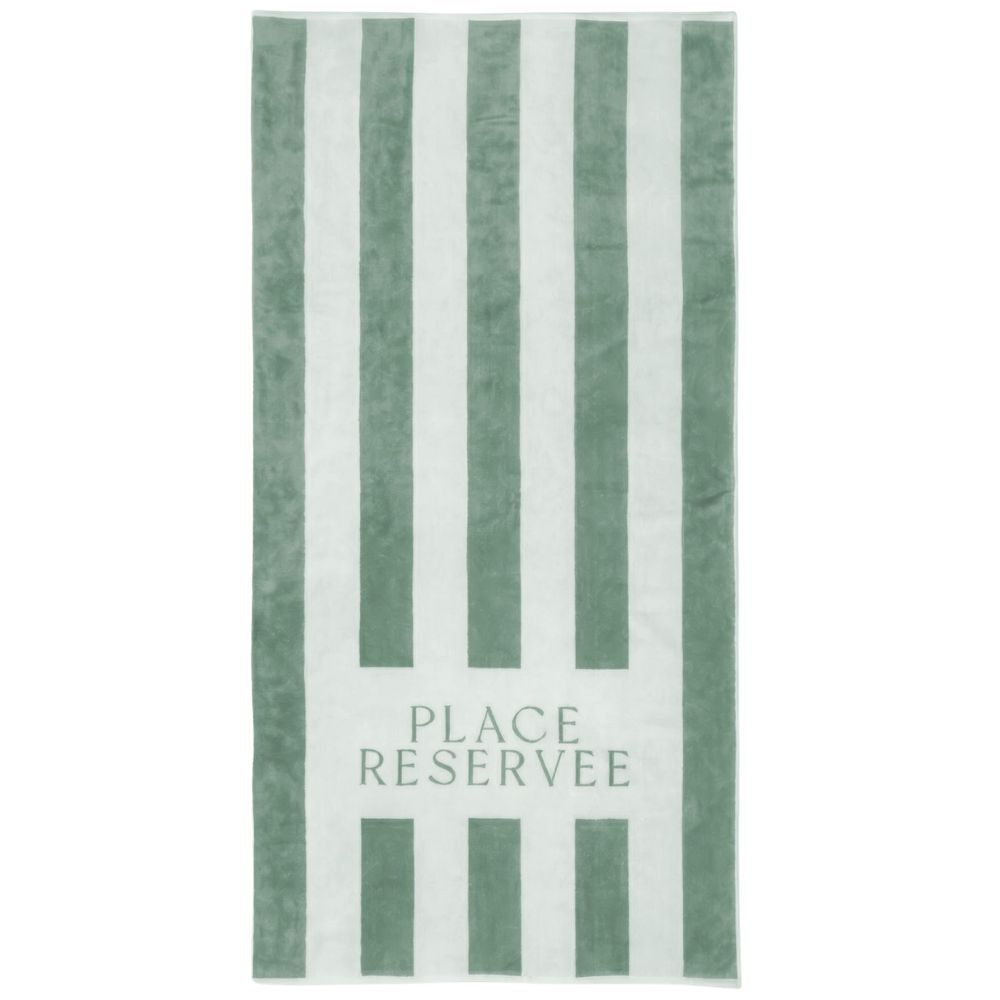 Place Reservee Classic Beach Towel - Eucalyptus Green