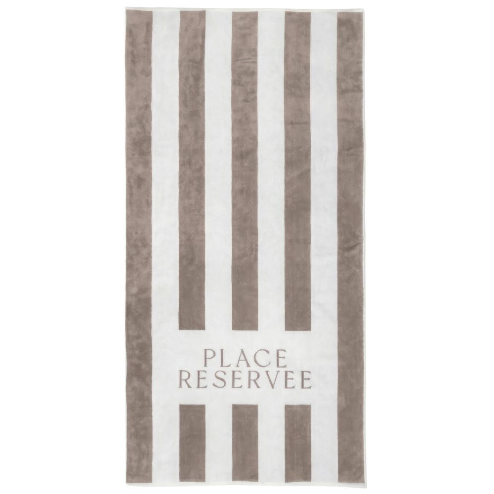 Place Reservee Classic Beach Towel - Sand Beige
