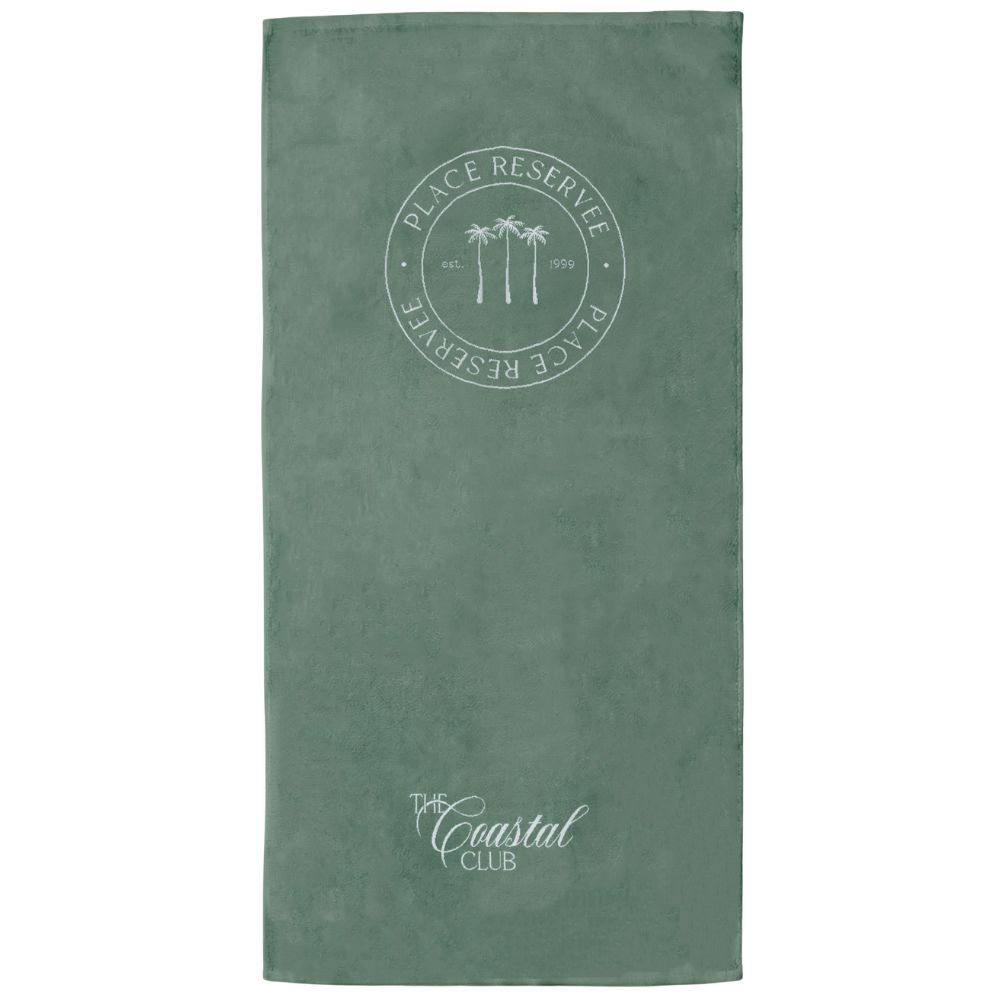 Place Reservee The Club Collection Beach Towel - Eucalyptus Green