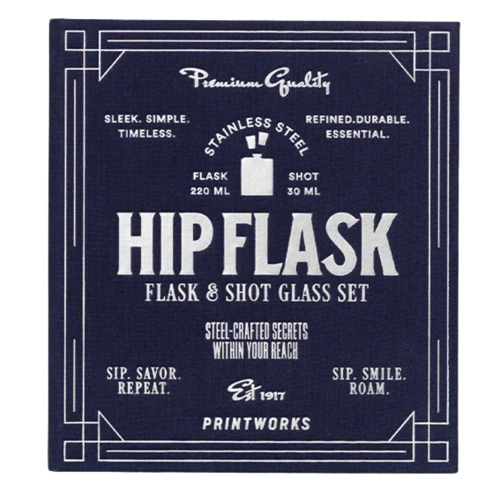 Printworks The Essentials: Hip Flask - Dark Blue