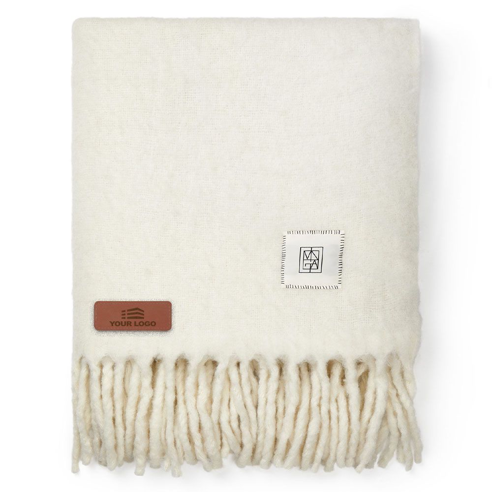 Couverture Personnalisée En Laine Saletto - Beige