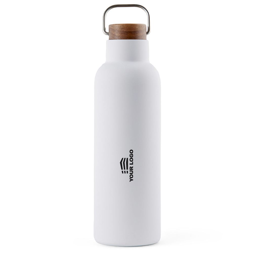 Personalisierte Ciro Recycled Vakuum-Flasche 800ml - Weiß