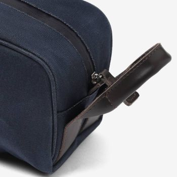 Gewachste Sport-Kulturtasche - Blau