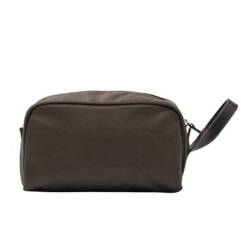 Waxed Sport Toiletry Bag - Green