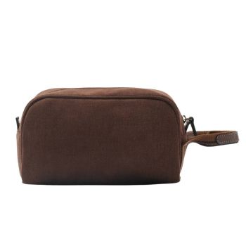 Boston Twinline Toiletry Bag - Chocolate