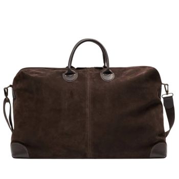 Harvard Deluxe Travel Duffel Bag - Large - Dark Brown