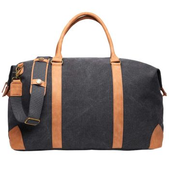 Bosler RCS Recycled Canvas Duffle Bag - Black
