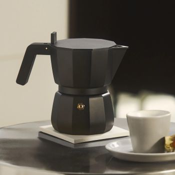 Alessi Moka Espresso Coffee Maker - Black