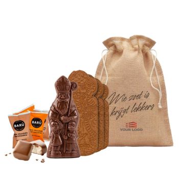 Sankt-Nikolaus Süßigkeiten Trio Geschenkbox