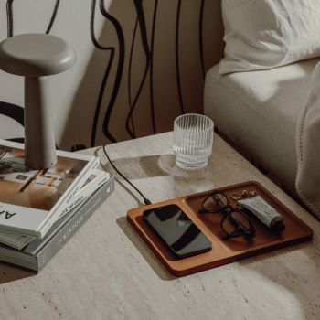 Timo Bureau-oplader & Accessoirehouder - Bruin