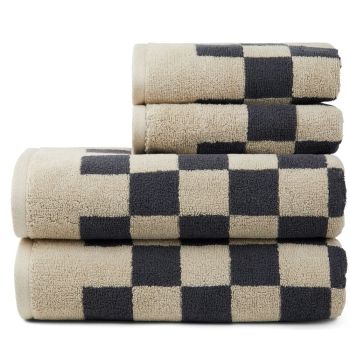 Elba Organic Katoenen Handdoek Set - Grijs