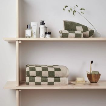 Elba Serviette De Bain En Coton Biologique - Vert