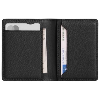 Woolnut Leather Wallet - Black