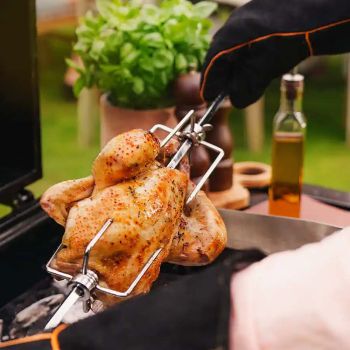 Boretti Leather Barbecue Gloves