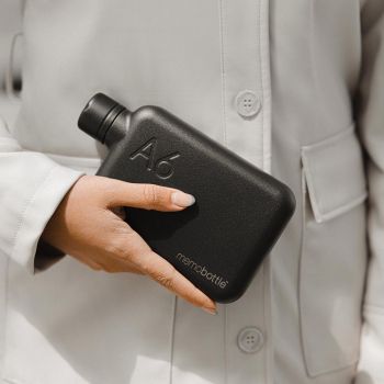 Memobottle Stainless Steel A6 - Zwart
