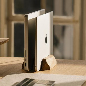 Oakywood Dual Laptop Dock - Oak