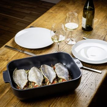 Peugeot Appolia Keramische Ovenschaal 32 cm - Leisteen