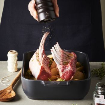 Peugeot Appolia Keramische Ovenschaal 32 cm - Satijnzwart
