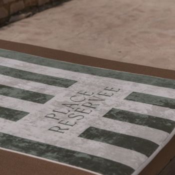 Place Reservee Classic Beach Towel - Eucalyptus Green