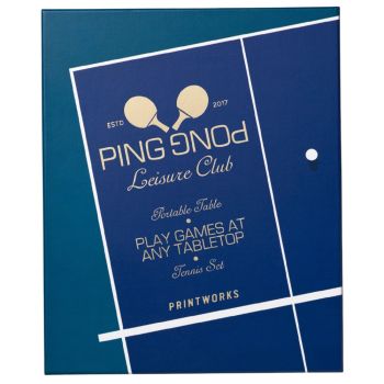 Printworks Portable Table Tennis: Ping Pong