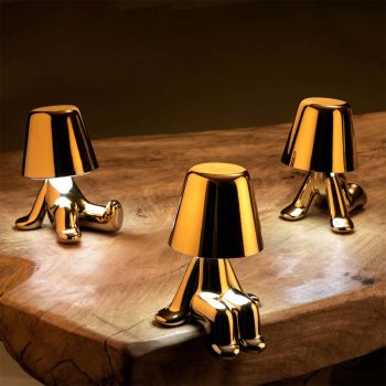 Qeeboo Golden Brothers Indoor Lamp - Joe
