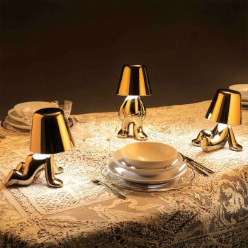 Qeeboo Golden Brothers Indoor Lamp - Bob
