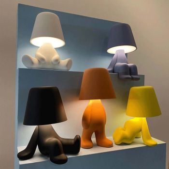 Qeeboo Sweet Brothers Indoor Lamp TOM - Black