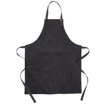 Tome Schürze Aus recyceltem Canvas - Schwarz