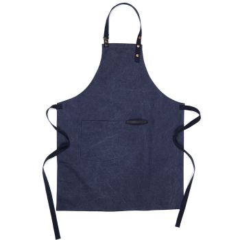 Tome Schürze Aus recyceltem Canvas - Marineblau