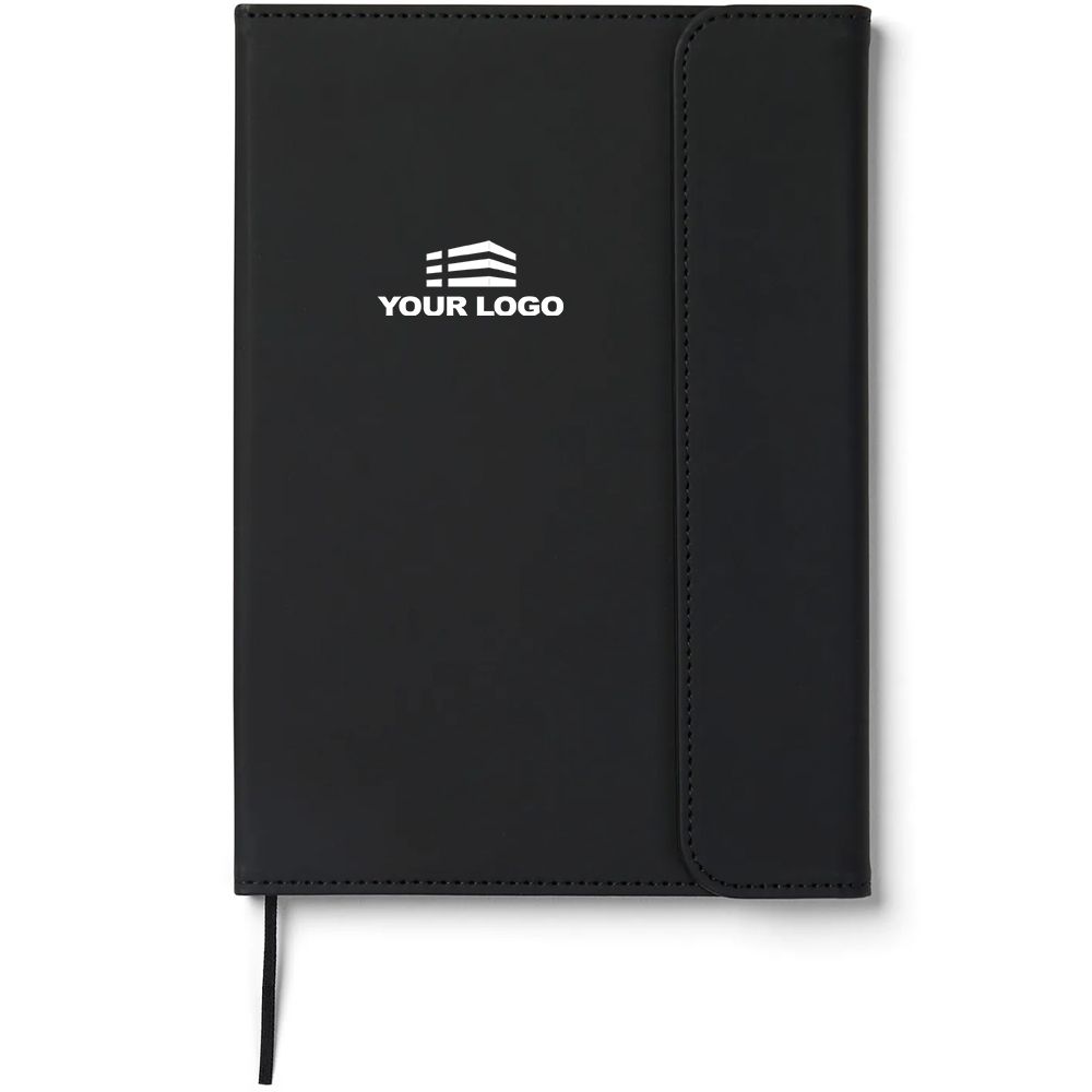 Personalised Recycled Leather Notebook - Black