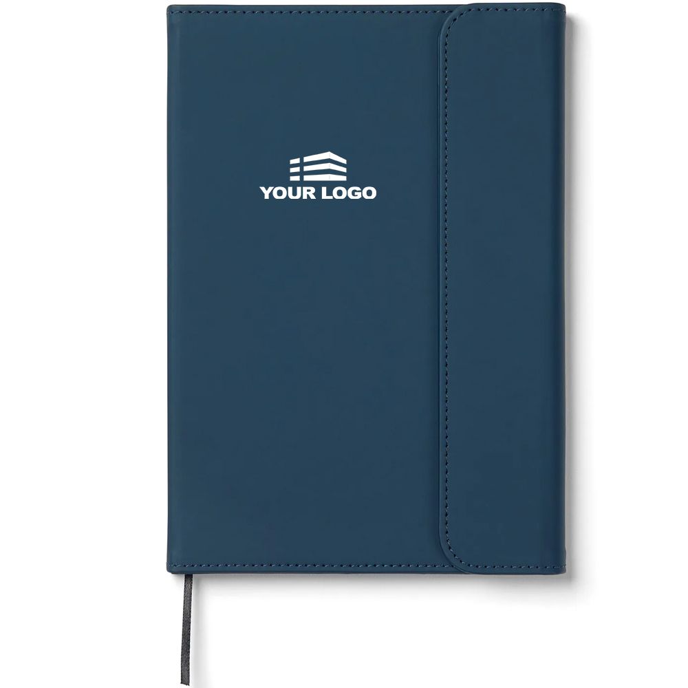 Personalised Recycled Leather Notebook - Blue
