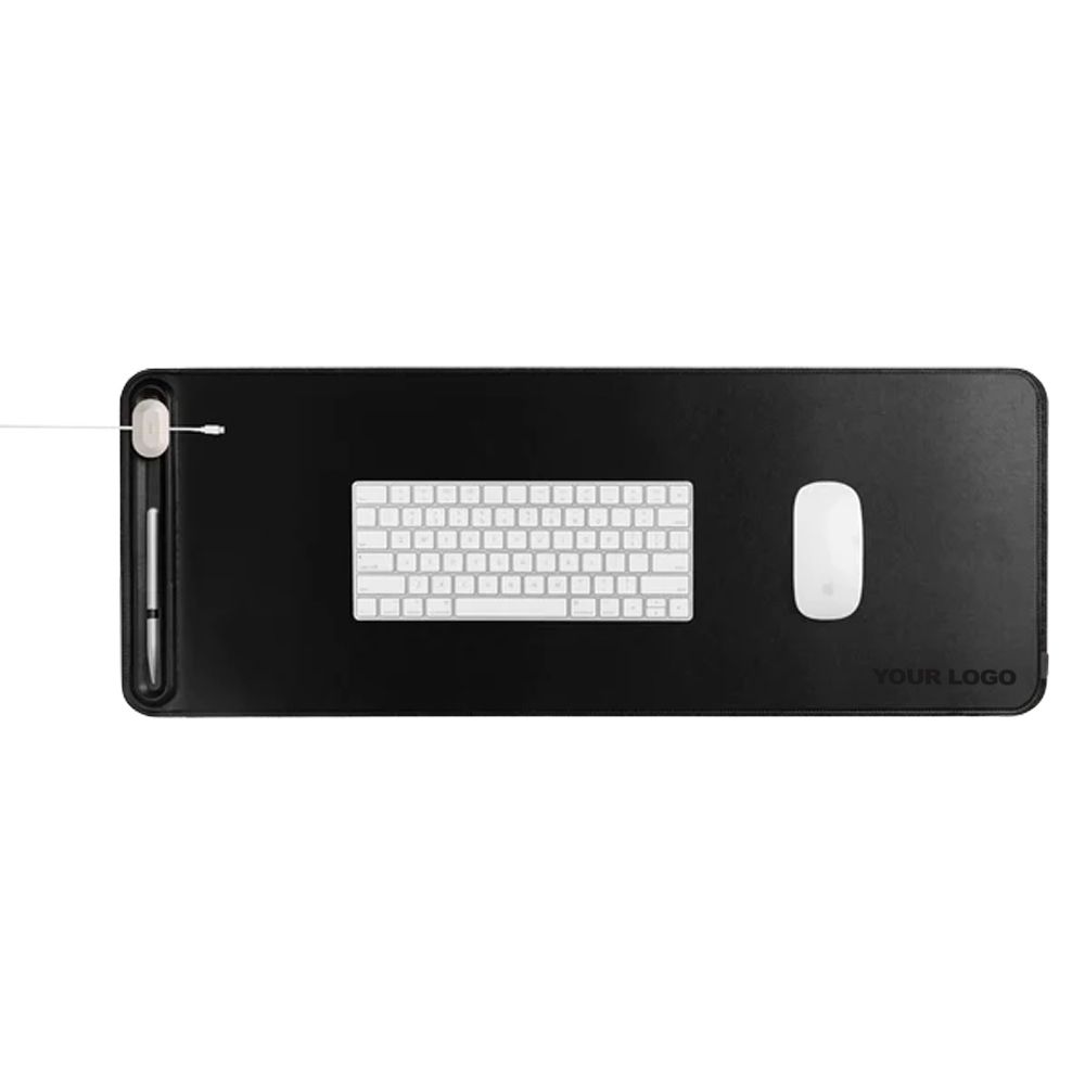 Gepersonaliseerde Orbitkey Bureau Onderlegger Slim - Zwart