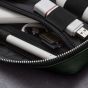 Woolnut Leather Tech Organizer - Green