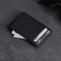 Woolnut Leather Card Holder - Black