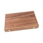 Manopoulos American Walnut Backgammon Set - Black Oak