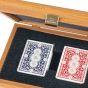 Manopoulos Playing Cards Case - Walnut Wood